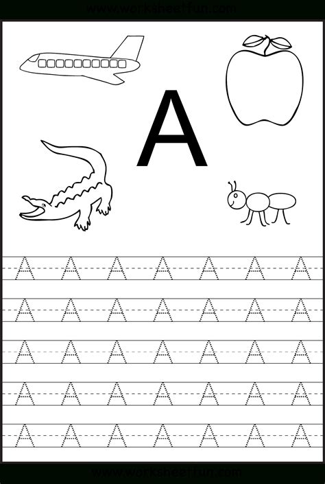 tracing letter  worksheets  kindergarten tracinglettersworksheetscom