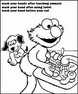 Coloring Hand Washing Elmo Street Hands Pages Sesame Children Coloringpagesfortoddlers Printable Sheets Awareness Raise Signs Care Health sketch template