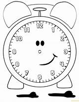 Clock Pages Coloring Alarm Color Printable Lovely Print sketch template