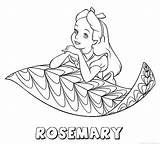 Rosemary Alice Naam Kleurplaten sketch template