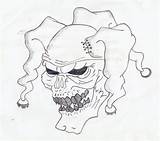 Clown Drawing Coloring Cholo Pages Gangster Skull Pennywise Killer Creepy Drawings Clowns Evil Color Pencil Tattoo Getdrawings Head Drawn Colorings sketch template