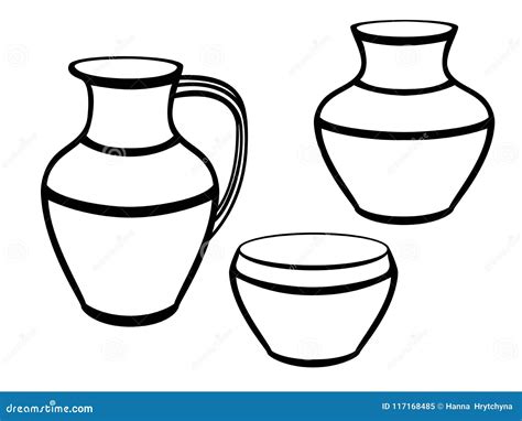 pottery pot coloring pages clay pots color sketch coloring page