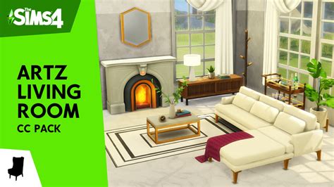 sims  artz living room cc pack  sims mods