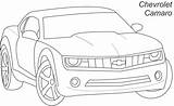 Camaro Coloring Pages Chevrolet Para Dibujar Clipart Carros Library Popular sketch template
