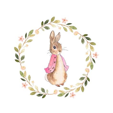 instant png  flopsy rabbit flopsy bunny pink floral etsy uk