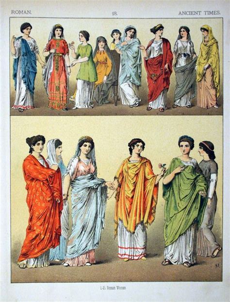 The Women Here Are All Wearing The Traditional Garments Of The Roman