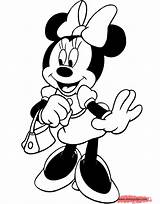 Minnie Mouse Coloring Purse Pages Disneyclips Her Disney Fashion Carrying Funstuff sketch template