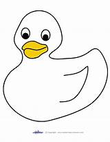 Printable Duck Outline Rubber Coloring Template Preschool Baby Clip Ducky Pages Clipart Drawing Cliparts Printables Kids Templates Bear Cartoon Clipartbest sketch template