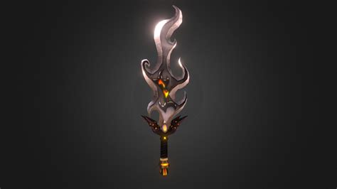 flame sword  full  link    model  lemon da sketchfab