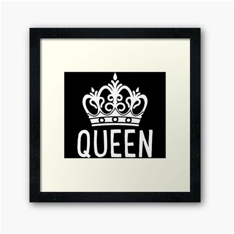 queen framed art print  theartism queen frame framed art prints