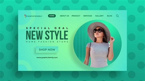 fashion website ui design template graphicsfamily