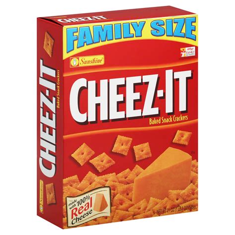 cheez  original baked snack crackers  oz box food grocery