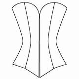 Corsets Overbust sketch template