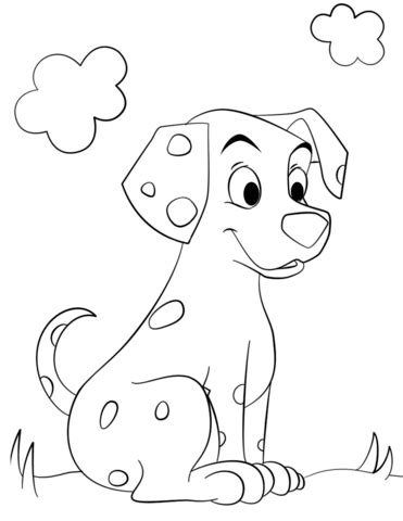 dalmatian puppies coloring pages   dog coloring page puppy