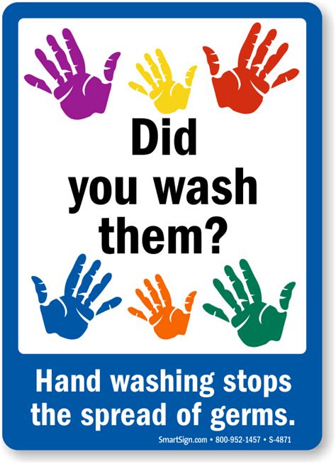 cdc hand washing signs printable