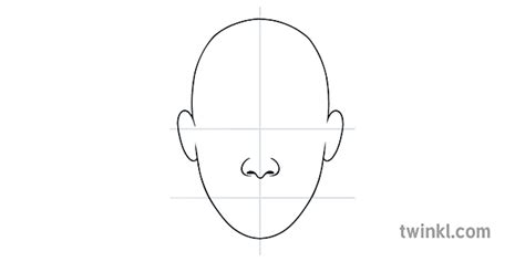 portrait template art  design drawing facial features face head
