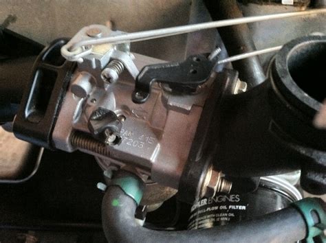 installed  overhaul kit   craftsman lawn tractor model    throttle control