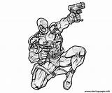 Coloriage Deadpool Deathstroke Wolverine Colorier Imprimé sketch template