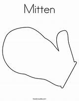Coloring Mitten Template Printable Pattern Mittens Print Pages Outline Sheet Big Twistynoodle Built California Usa Classroom Calendar Noodle sketch template