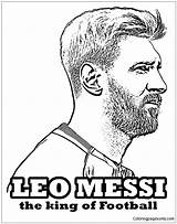 Messi Lionel Pages Coloring Online Color Print sketch template