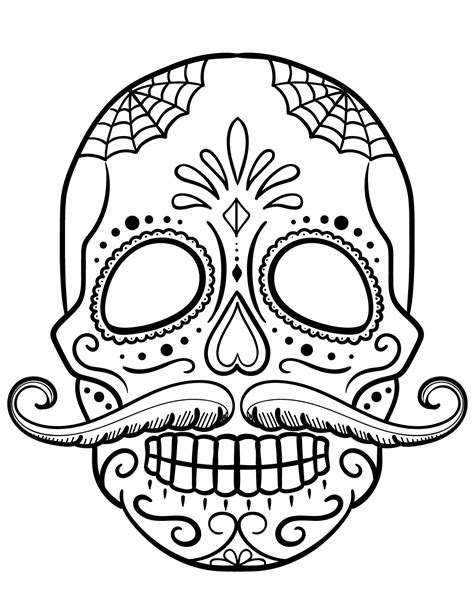 printable skull coloring pages