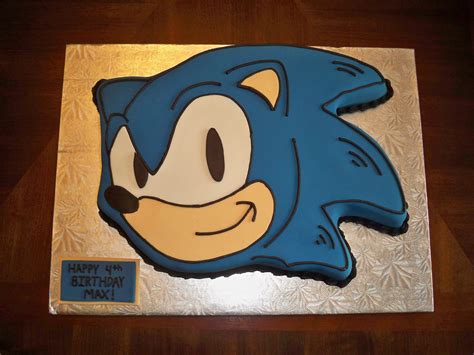 sonic the hedgehog cake template