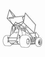 Sprint Car Dirt Drawing Racing Track Cars Race Drawings Modified Wing Coloring Decals Non Kart Go Paintingvalley Railroad Danica Tracks sketch template