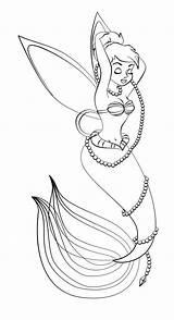 Mermaids Fairies sketch template