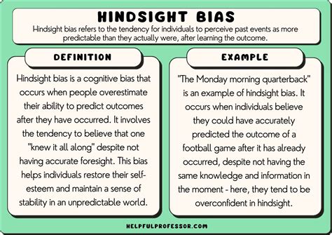 hindsight bias examples