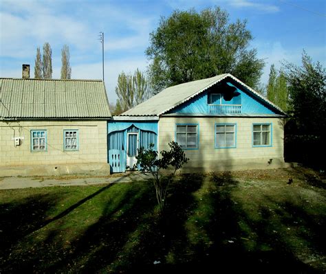 typical house  tokmok kyrgyzstan silk road central asia cabin