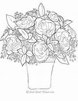 Coloring Roses Pages Printable Rose Adults Flowers Print Bouquet Summer Adult Send Great Flower Sheets Visit Popular Books Fall sketch template