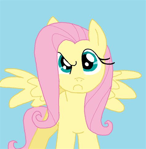 the fluttershy stare by asp3ll on deviantart