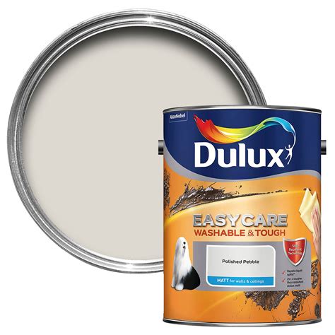 dulux easycare polished pebble matt emulsion paint  departments