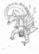Godzilla Coloring Pages Space Line Vs King Printable Burning Kong Descends Deviantart Colouring Drawings Searches Recent Choose Board Albanysinsanity sketch template