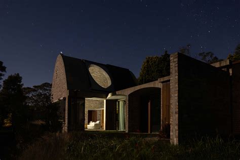 modern house night sky