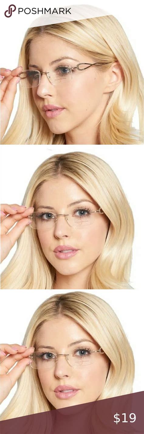 naturally rimless eyeglasses 553073366 rimless metal frame 51 17 140