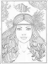 Timeless Creations Coloring Mermaids Mermaid Pages Girls Adults People Books sketch template