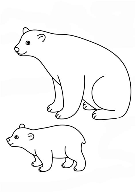 coloring pages polar bear coloring pages  preschoolers