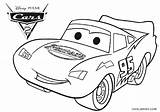 Mcqueen Coloring Lightning Pages Kids Printable Cars sketch template