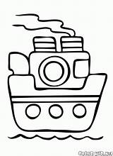 Battello Dzieci Colorare Kolorowanki Vapore Steamboat Colorkid Disegni Vapor Kolorowanka Anos Bambini Piccoli Malvorlagen Dampfschiff Barco sketch template