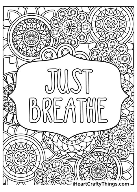 stress relief coloring pages updated
