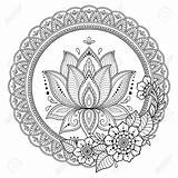 Henna Mandalas sketch template