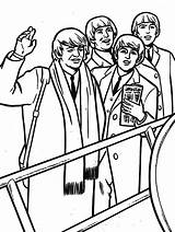 Beatles Pages Coloring Getcolorings Printable Color sketch template