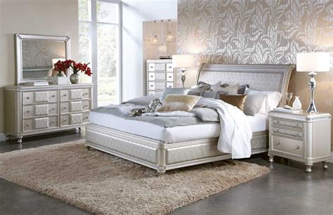 silver glam bedroom set badcock home furniture
