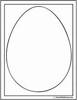 Egg Shape Coloring Template Pages Shapes Print Color Templates sketch template