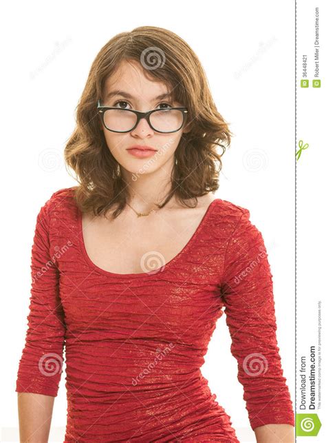 Teen Brunette Glasses