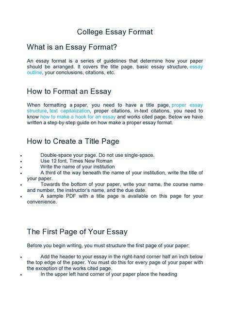 heading   essay   write  format headings