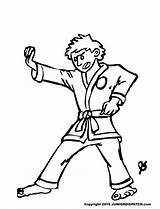 Coloring Pages Arts Martial Taekwondo Kids Color Printable Colorear Para Clipart Dibujos Fitness Judo Popular Coloringhome Library Cartoon sketch template