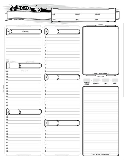 pin  amy zabala    dnd character sheet character sheet dd