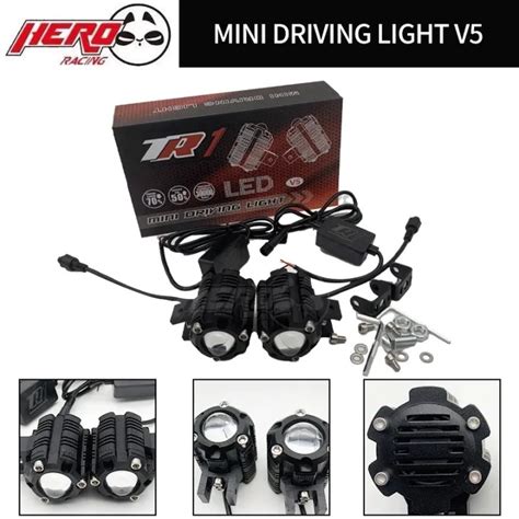mini driving light spotlight whiteyellow   pair universal lazada ph